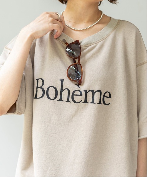 IENA（イエナ）の「Boheme ハーフスリーブ裏毛プルオーバー◆（Tシャツ/カットソー・レディース・ベージュ/ネイビー・FREE）」の15枚目の写真