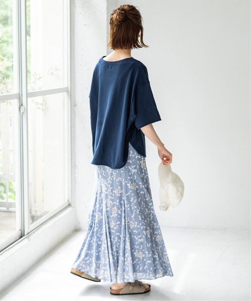 IENA（イエナ）の「Boheme ハーフスリーブ裏毛プルオーバー◆（Tシャツ/カットソー・レディース・ベージュ/ネイビー・FREE）」の18枚目の写真