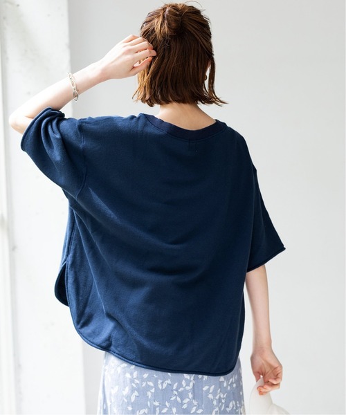 IENA（イエナ）の「Boheme ハーフスリーブ裏毛プルオーバー◆（Tシャツ/カットソー・レディース・ベージュ/ネイビー・FREE）」の19枚目の写真