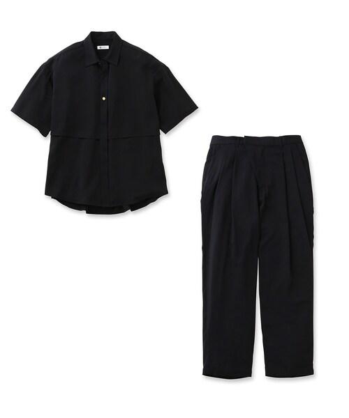 tk.TAKEO KIKUCHI（ティーケータケオキクチ）の「◆ダブルヨークシャツセットアップ（シャツ＋パンツセット）（シャツ/ブラウス・メンズ・ブラック/グレー/カーキ・01/02/03）」の4枚目の写真
