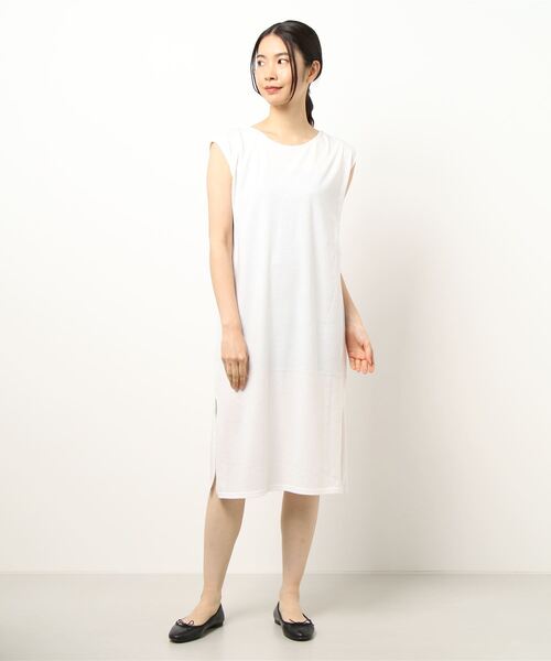 Alluge（アルージュ）の「クロシェニットワンピース&カットワンピースセットアップ（ワンピース・レディース・ブルー/グリーン・FREE）」の3枚目の写真