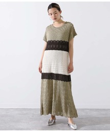 Alluge | クロシェニットワンピース&カットワンピースセットアップ(ワンピース)