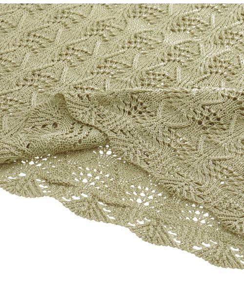 Alluge（アルージュ）の「クロシェニットワンピース&カットワンピースセットアップ（ワンピース・レディース・ブルー/グリーン・FREE）」の14枚目の写真