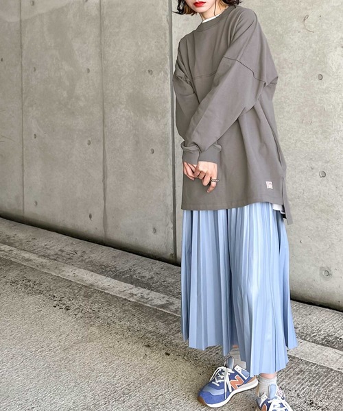 Java(ジャバ)の「《JaVaジャバ コラボ》切替えビッグシルエット長袖Tee(Tシャツ/カットソー・レディース・グレイッシュベージュ/チャコールグレー/ベージュ/ホワイト/ブラック・MEDIUM/LARGE/X-LARGE/SMALL)」の17枚目の写真