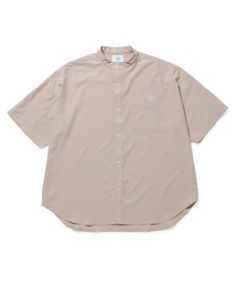 bonjour bonsoir | 【bonjour bonsoir】バンドカラー半袖シャツ(シャツ/ブラウス)