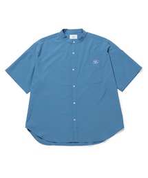 bonjour bonsoir | 【bonjour bonsoir】バンドカラー半袖シャツ(シャツ/ブラウス)