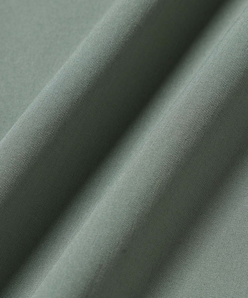 bonjour bonsoir（ボンジュール　ボンソワール）の「【bonjour bonsoir】バンドカラー半袖シャツ（シャツ/ブラウス・メンズ・ベージュ/サックスブルー/グリーン/スミクロ・M/L/XL）」の10枚目の写真