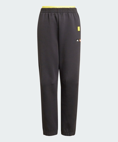 adidas（アディダス）の「LEGO ムーブ AEROREADY トラックパンツ [LEGO Move AEROREADY Track Pants] アディダス（キッズ/子供用）（スウェットパンツ・キッズ・ブラック×イエロー・100/110/120/130/140/150/160）」の8枚目の写真