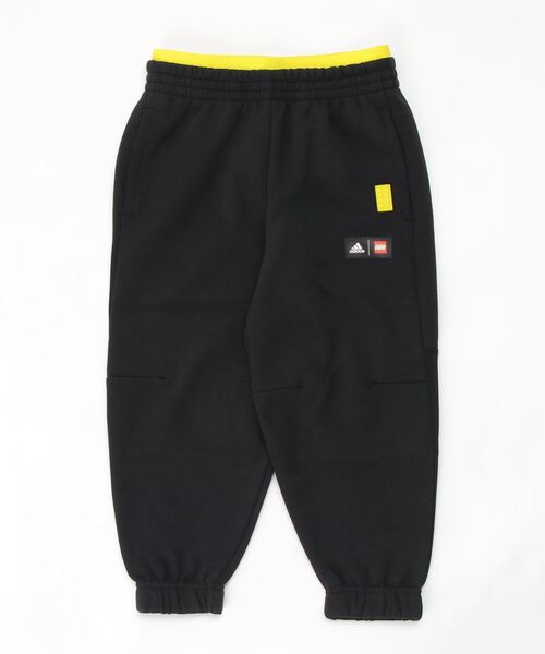 adidas（アディダス）の「LEGO ムーブ AEROREADY トラックパンツ [LEGO Move AEROREADY Track Pants] アディダス（キッズ/子供用）（スウェットパンツ・キッズ・ブラック×イエロー・100/110/120/130/140/150/160）」の9枚目の写真