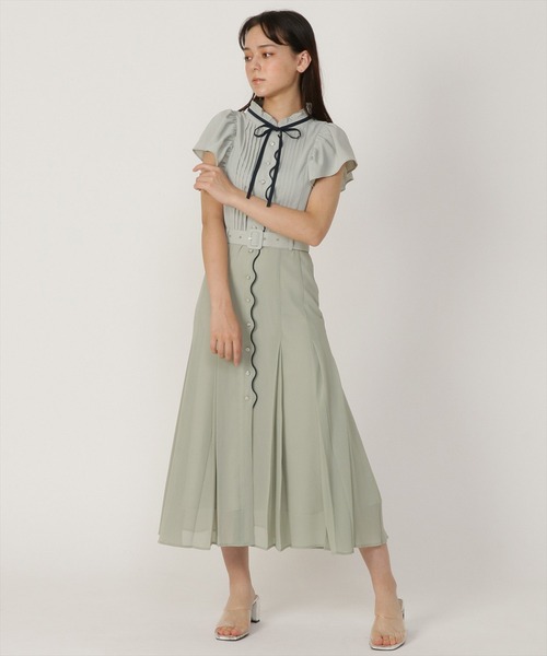 ルネ♡スカラップスリーブ　ワンピース ルネ♡スカラップスリーブ ワンピース シアースリーブニット