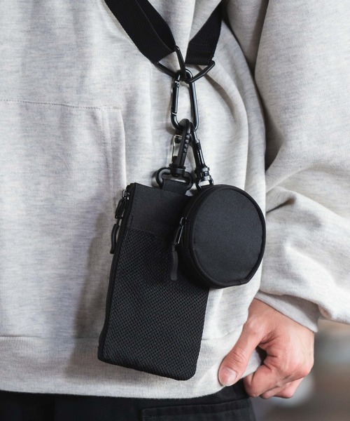 WEGO（ウィゴー）の「WEGO/ストラップポーチショルダー（ショルダーバッグ・メンズ・ブラック・FREE）」の8枚目の写真