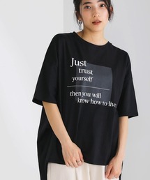 コットンロゴオーバーTシャツ