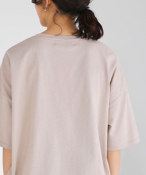 Bou Jeloud(ブージュルード)の「コットンロゴオーバーTシャツ(Tシャツ/カットソー・レディース・ブラック/ベージュ/オフホワイト・FREE)」の16枚目の写真
