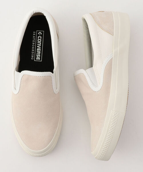 CONVERSE(コンバース)の「【CONVERSE/コンバース】 CS SLIP-ON SK(スニーカー・メンズ・オフホワイト/ブラック・27/26)」の1枚目の写真