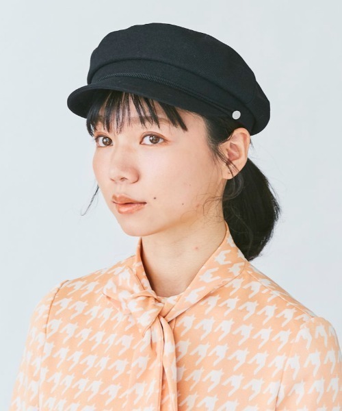 kaorinomori（カオリノモリ）の「カオリノモリ　エミリエキャス（キャスケット・レディース・ブラック/ブラウン/ベージュ・M/57.5cm）」の2枚目の写真