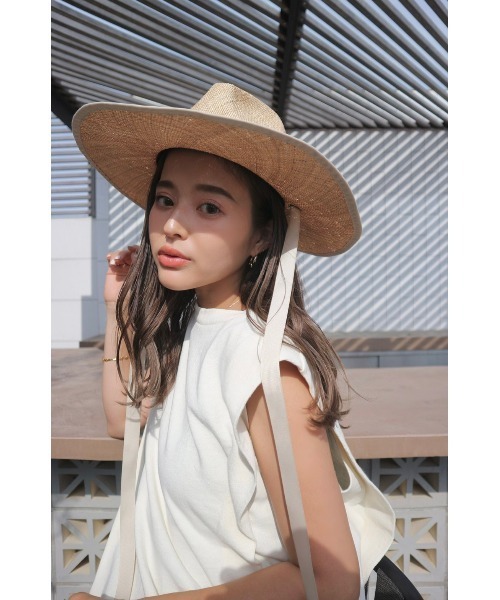 TRUNC（トランクエイティーエイト）の「WIDE BAO HAT（ハット・レディース・グレイッシュベージュ/アイボリー・FREE）」の3枚目の写真