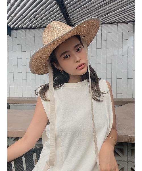 TRUNC（トランクエイティーエイト）の「WIDE BAO HAT（ハット・レディース・グレイッシュベージュ/アイボリー・FREE）」の16枚目の写真