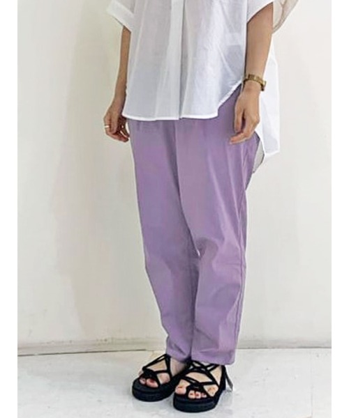 Lugnoncure（ルノンキュール）の「ストレッチツイルパンツ（その他パンツ・レディース・パープル/ブラック/ベージュ・ﾌﾘ-）」の3枚目の写真