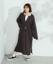 Purple&Yellow（パープルアンドイエロー）の「裏毛カフタンワンピース（ワンピース・レディース）」