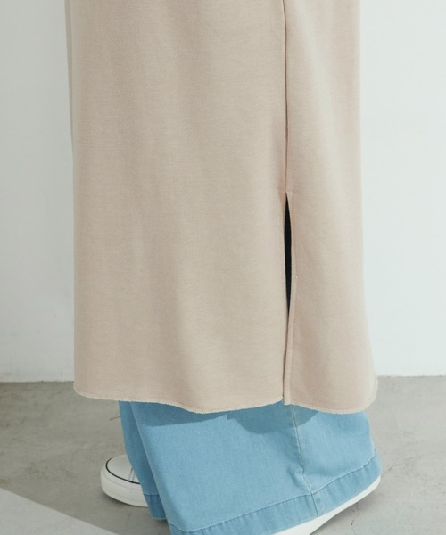 Purple&Yellow（パープルアンドイエロー）の「裏毛カフタンワンピース（ワンピース・レディース・ダークブラウン/ベージュ・SMALL/MEDIUM）」の7枚目の写真