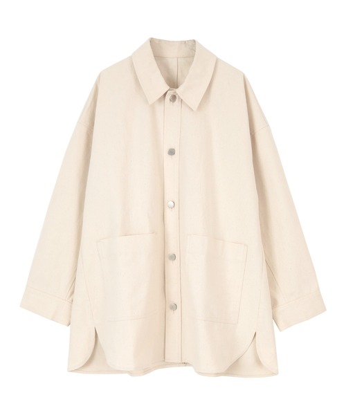 titivate(ティティベイト)の「オーバーサイズワークジャケット(その他アウター・レディース・ベージュ/カーキ/ナチュラル・M/S)」の4枚目の写真