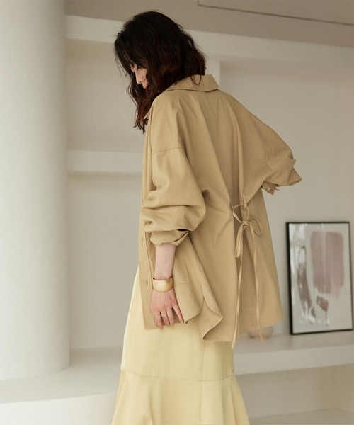titivate(ティティベイト)の「オーバーサイズワークジャケット(その他アウター・レディース・ベージュ/カーキ/ナチュラル・M/S)」の7枚目の写真