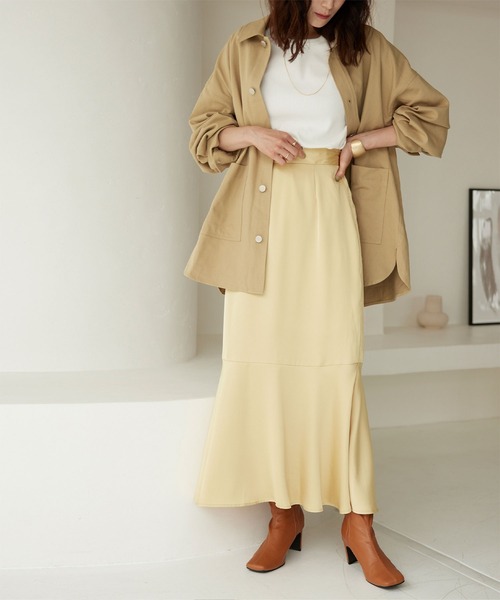 titivate(ティティベイト)の「オーバーサイズワークジャケット(その他アウター・レディース・ベージュ/カーキ/ナチュラル・M/S)」の17枚目の写真