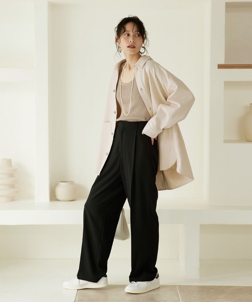 titivate(ティティベイト)の「オーバーサイズワークジャケット(その他アウター・レディース・ベージュ/カーキ/ナチュラル・M/S)」の20枚目の写真