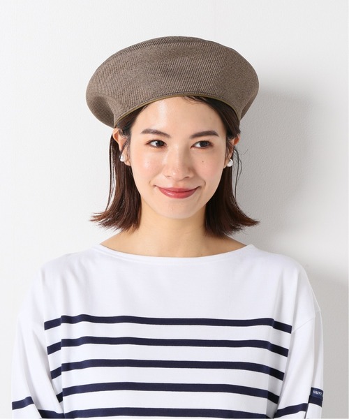 La Maison de Lyllis（メゾンドリリス）の「【La Maison de Lyllis/ラメゾンドリリス】STONCH ベレー帽（ハンチング/ベレー帽・レディース・ブラック/ウッド・FREE）」の6枚目の写真