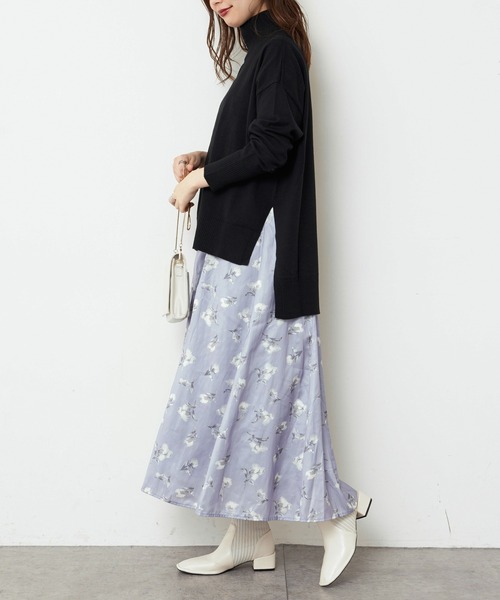 natural couture（ナチュラルクチュール）の「【大好評リバイバルアイテム】もちもちゆるっとハイネックニット（ニット/セーター・レディース・ブラック/ピンク/モカ/ライトベージュ/カーキ/アイボリー・FREE）」の11枚目の写真