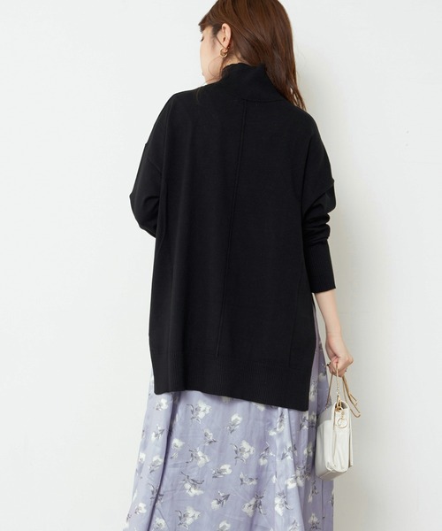 natural couture（ナチュラルクチュール）の「【大好評リバイバルアイテム】もちもちゆるっとハイネックニット（ニット/セーター・レディース・ブラック/ピンク/モカ/ライトベージュ/カーキ/アイボリー・FREE）」の14枚目の写真