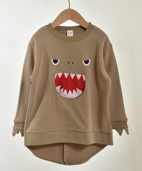 nicohrat（ニコフラート）の「ニコフラート 恐竜トレーナー（スウェット・キッズ・ブルー/チャコールグレー/ベージュ・130cm/110cm/90cm/140cm/120cm/100cm）」の16枚目の写真