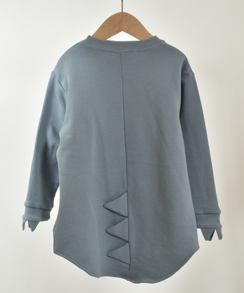 nicohrat（ニコフラート）の「ニコフラート 恐竜トレーナー（スウェット・キッズ・ブルー/チャコールグレー/ベージュ・130cm/110cm/90cm/140cm/120cm/100cm）」の7枚目の写真