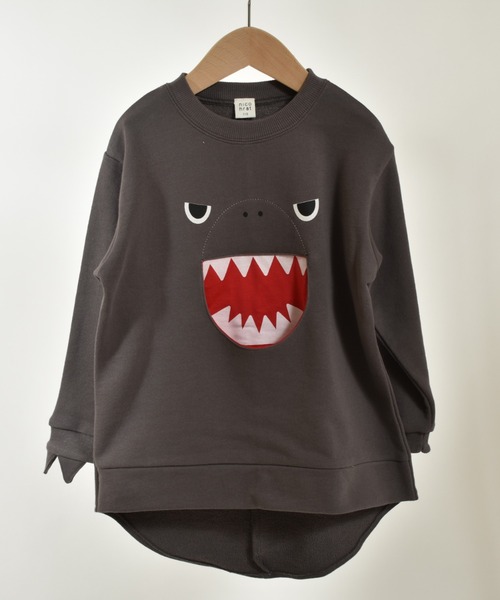 nicohrat（ニコフラート）の「ニコフラート 恐竜トレーナー（スウェット・キッズ・ブルー/チャコールグレー/ベージュ・130cm/110cm/90cm/140cm/120cm/100cm）」の11枚目の写真