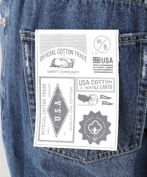 RAGEBLUE(レイジブルー)の「USAコットン/デニムナロー5ポケットパンツ/956173(デニムパンツ・メンズ・ライトブルー/ブルー/ダークグレー・MEDIUM/LARGE)」の15枚目の写真