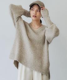 green label relaxing | YAK MIX 袖ボリューム プルオーバー ニット(ニット/セーター)