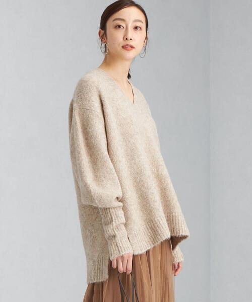 green label relaxing(グリーンレーベルリラクシング)の「YAK MIX 袖ボリューム プルオーバー ニット(ニット/セーター・レディース・ベージュ/ナチュラル・FREE)」の11枚目の写真