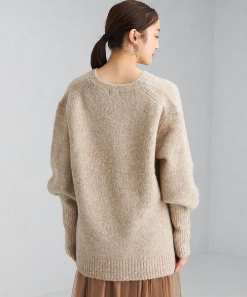 green label relaxing(グリーンレーベルリラクシング)の「YAK MIX 袖ボリューム プルオーバー ニット(ニット/セーター・レディース・ベージュ/ナチュラル・FREE)」の8枚目の写真
