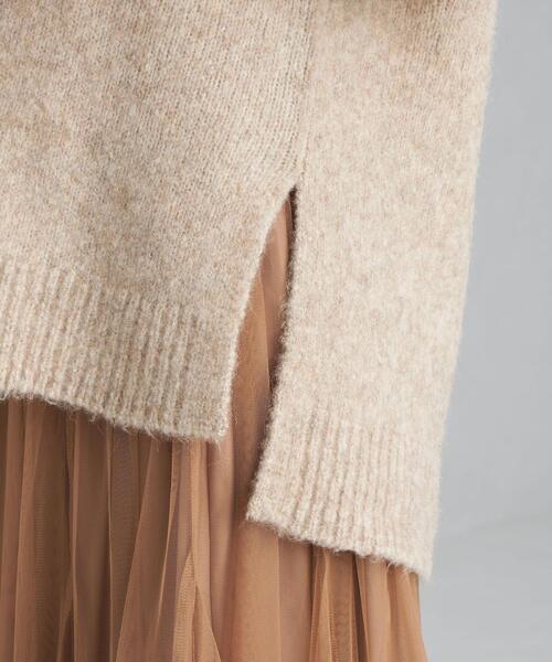 green label relaxing(グリーンレーベルリラクシング)の「YAK MIX 袖ボリューム プルオーバー ニット(ニット/セーター・レディース・ベージュ/ナチュラル・FREE)」の4枚目の写真
