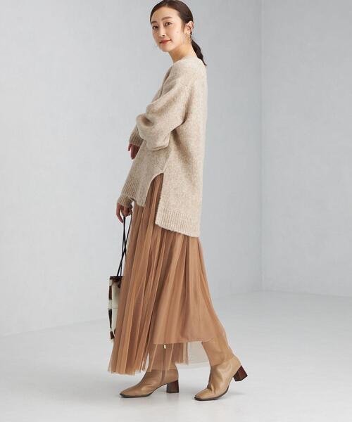 green label relaxing(グリーンレーベルリラクシング)の「YAK MIX 袖ボリューム プルオーバー ニット(ニット/セーター・レディース・ベージュ/ナチュラル・FREE)」の16枚目の写真