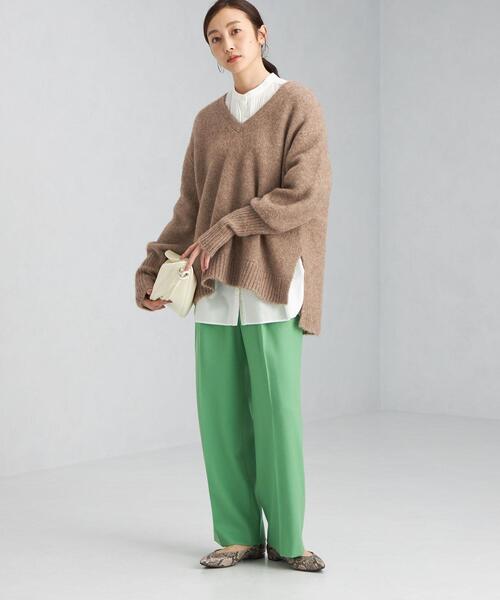 green label relaxing(グリーンレーベルリラクシング)の「YAK MIX 袖ボリューム プルオーバー ニット(ニット/セーター・レディース・ベージュ/ナチュラル・FREE)」の15枚目の写真