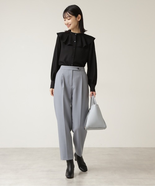 NATURAL BEAUTY BASIC(ナチュラルビューティーベーシック)の「カルゼタックパンツ/0171230901(その他パンツ・レディース・キャメル/ブルー・SMALL/MEDIUM/X-SMALL)」の3枚目の写真