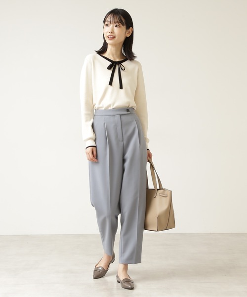 NATURAL BEAUTY BASIC(ナチュラルビューティーベーシック)の「カルゼタックパンツ/0171230901(その他パンツ・レディース・キャメル/ブルー・SMALL/MEDIUM/X-SMALL)」の5枚目の写真