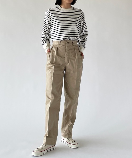 SCYE BASICS（サイベーシックス）の「【SCYE BASICS】サンホアキンチノパンツ WOMEN（チノパンツ・レディース・ベージュ・36/38）」の4枚目の写真