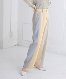 ファッションなデザイン Eimee Law（エイミーロウ）の「コラージュプリント タックパンツ パンツ
