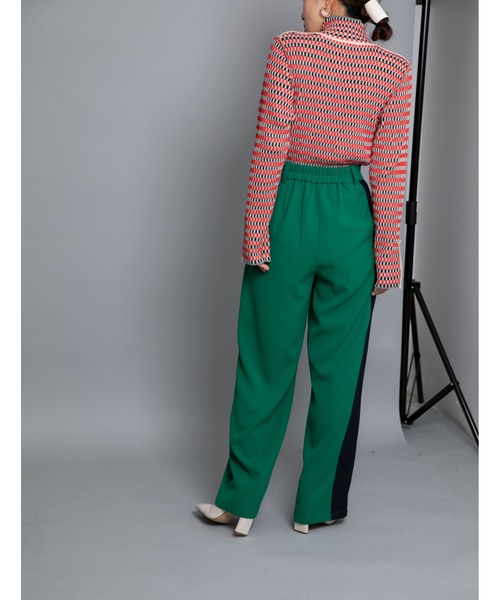 Eimee Law（エイミーロウ）の「バイカラーパンツ（その他パンツ・レディース・グリーン/ダークブルー/ブラック/アイボリー/ライトイエロー/ネイビー・38）」の21枚目の写真