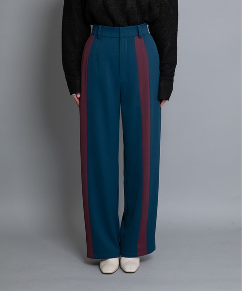 Eimee Law（エイミーロウ）の「バイカラーパンツ（その他パンツ・レディース・グリーン/ダークブルー/ブラック/アイボリー/ライトイエロー/ネイビー・38）」の20枚目の写真