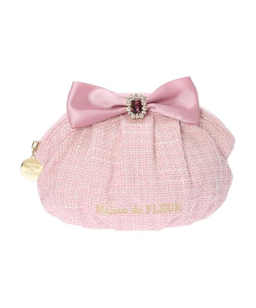 Maison de FLEUR（メゾンドフルール）の「ツイードリボンポーチ