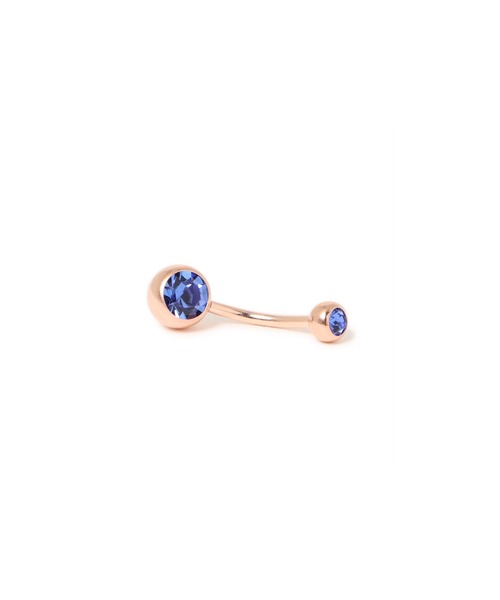 MORPH(モルフ)の「MORPH モルフ ネイブル ボディーピアス 14ゲージ 13mm(ファースト)(ピアス(片耳用)・レディース・ライトブルー/スカイブルー/ブラック/ブルー/グリーン/ライトグリーン/クリア/レインボー/ラベンダー/バイオレット/ローズ/ライトピンク・13)」の4枚目の写真