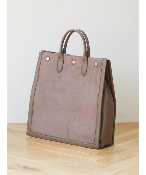 Green　Parks（グリーンパークス）の「・パイピングビッグトート＊（トートバッグ・レディース・ブラック/カーキ/グレイッシュベージュ・FREE）」の5枚目の写真